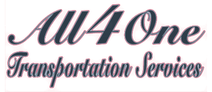 A red and black logo for the u 4 0 transportation service.